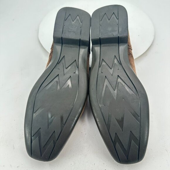 JM Weston Men Size 8.5D Brown Suede Brogue Wingtip Lace Up Oxford Dress Shoes - Picture 8 of 11